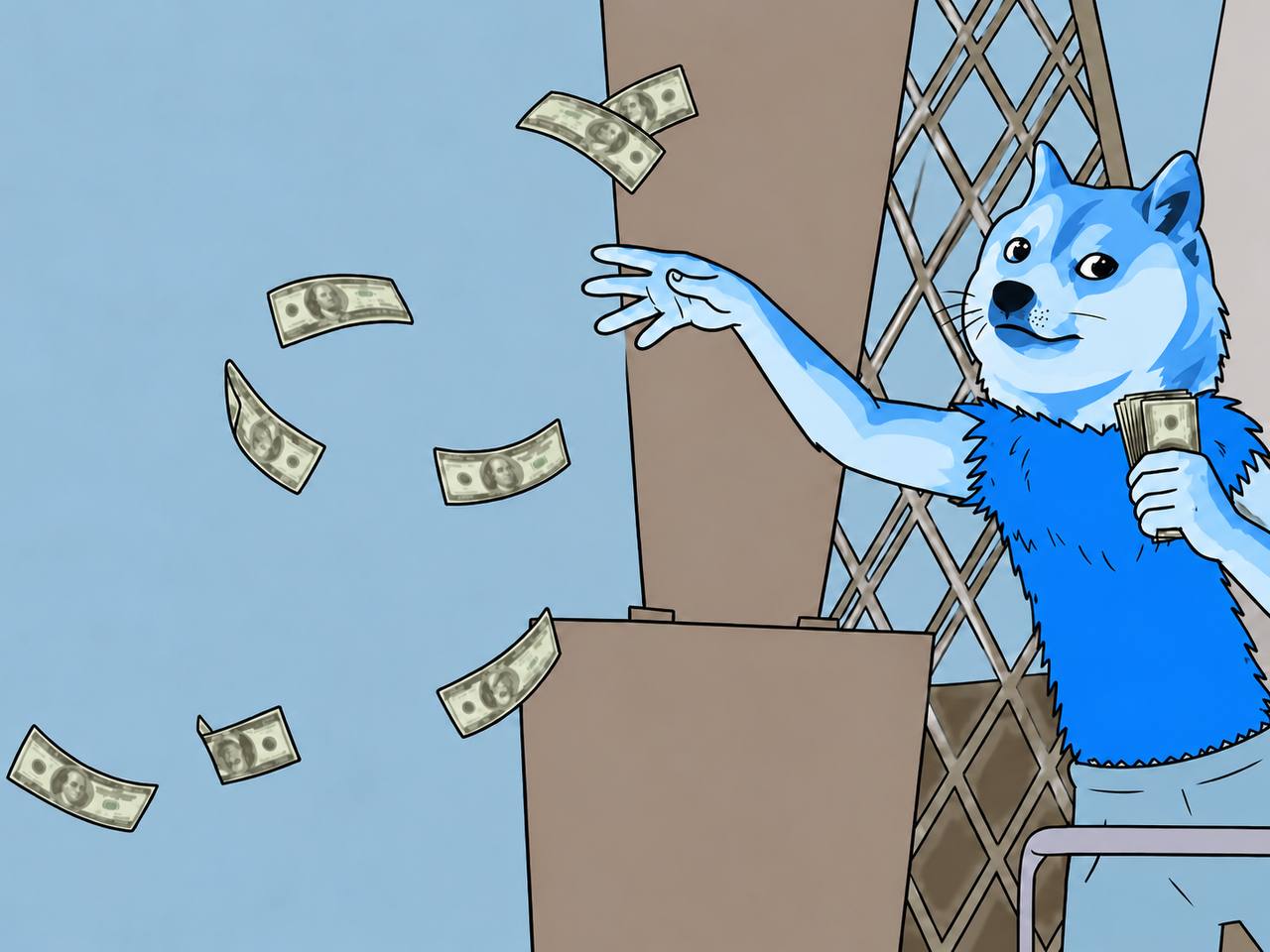 Arc Doge over the tower